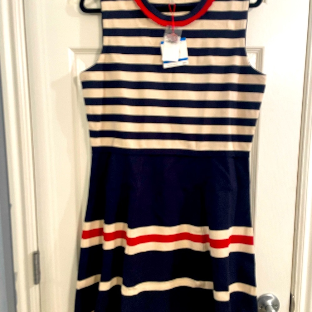 Anne Klein XL NWT - Fine gauge sweater knit sleeveless dress
